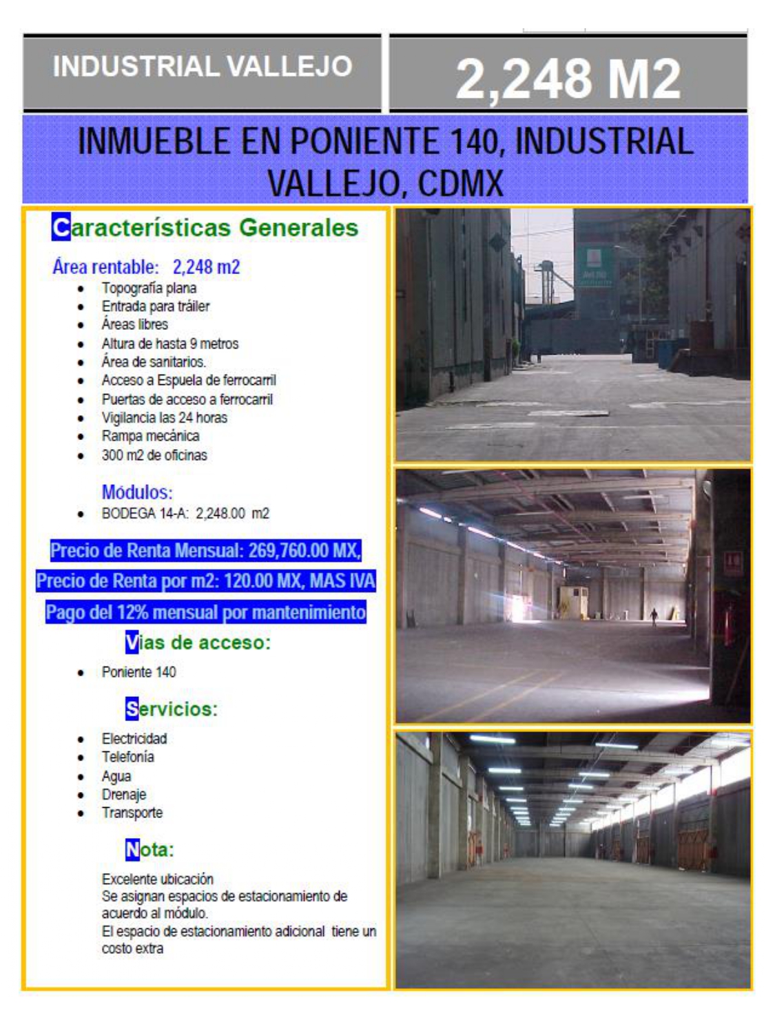 Bodega Industrial Vallejo